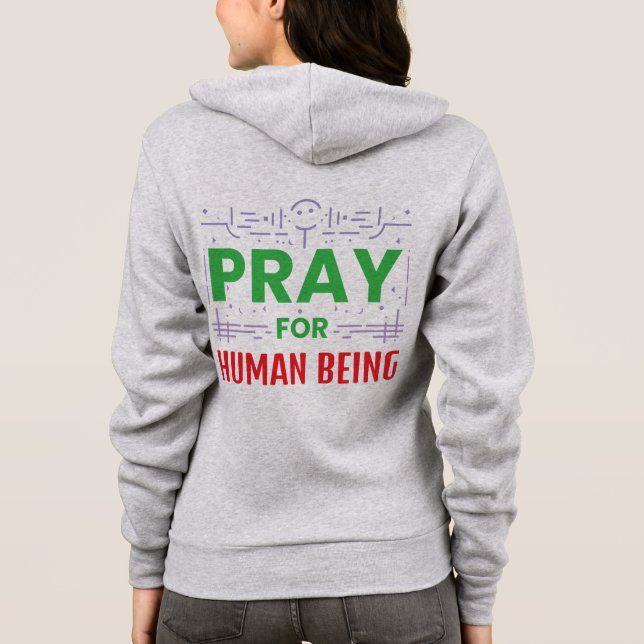 Pray for human t shirt (Baksida)