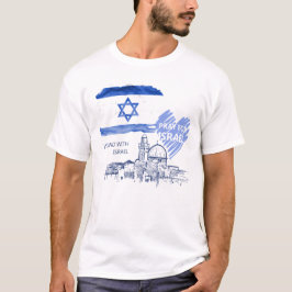 Pray for Israel I stand with Israel. Jewish. T Shirt