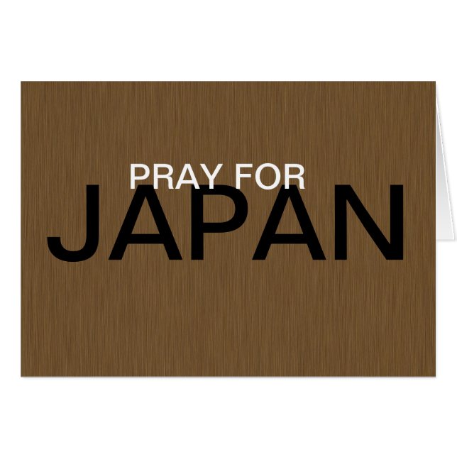 PRAY FOR JAPAN HÄLSNINGSKORT (Framsidan Horizontal)