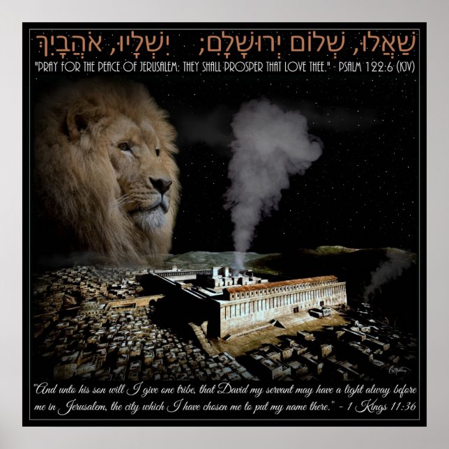 Pray for Jerusalem Poster (Framsidan)