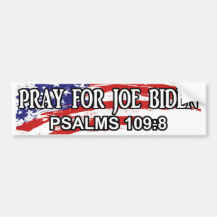 Pray for Joe Biden Psalms 109:8 Bildekal