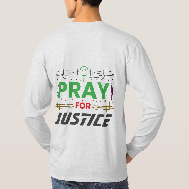 Pray for justice t shirt (Baksida)