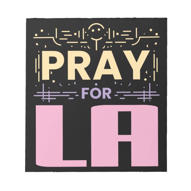 Pray for LA Anteckningsblock (Framsida)
