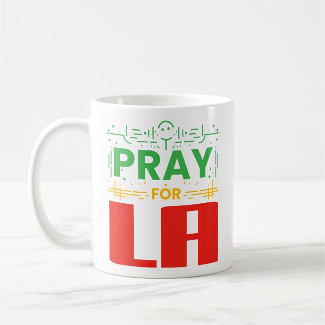Pray for LA Kaffemugg (Vänster)