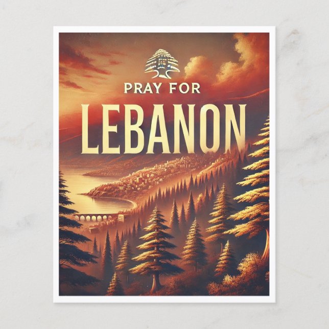 PRAY FOR LEBANON FLYGBLAD (Framsidan)