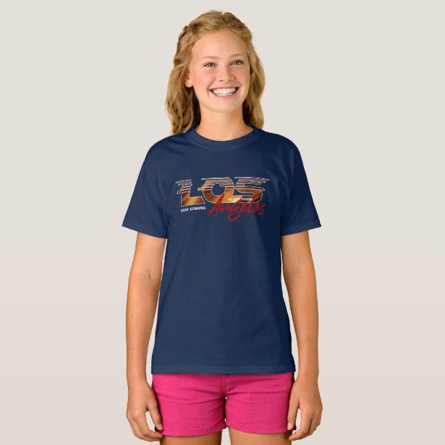 Pray for Los Angeles (2) | Barn T Shirt (Hel framsida)