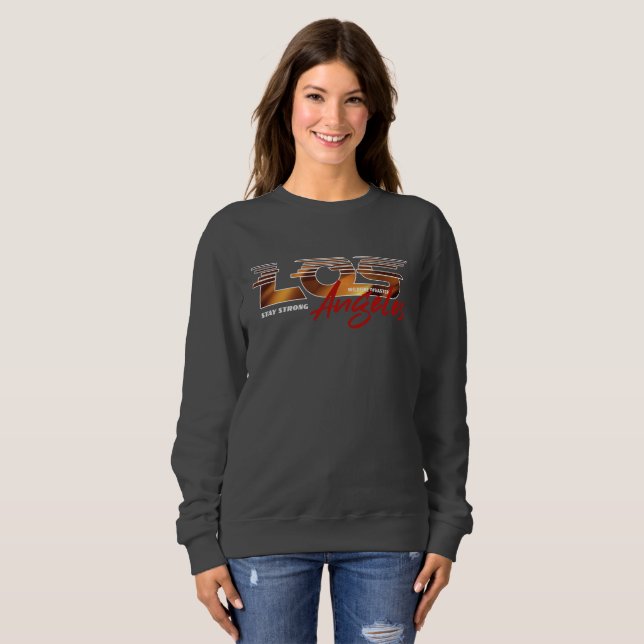Pray for Los Angeles | Kvinnor T Shirt (Hel framsida)