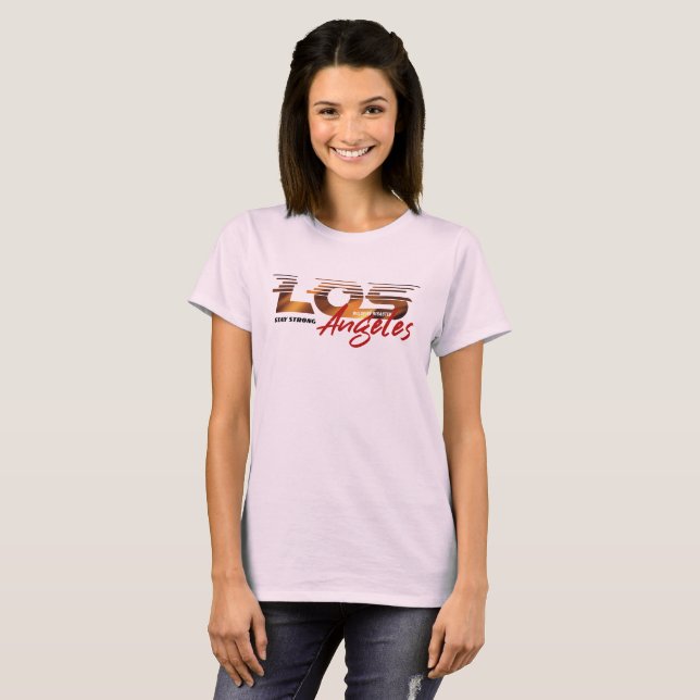 Pray for Los Angeles | Kvinnor T Shirt (Hel framsida)