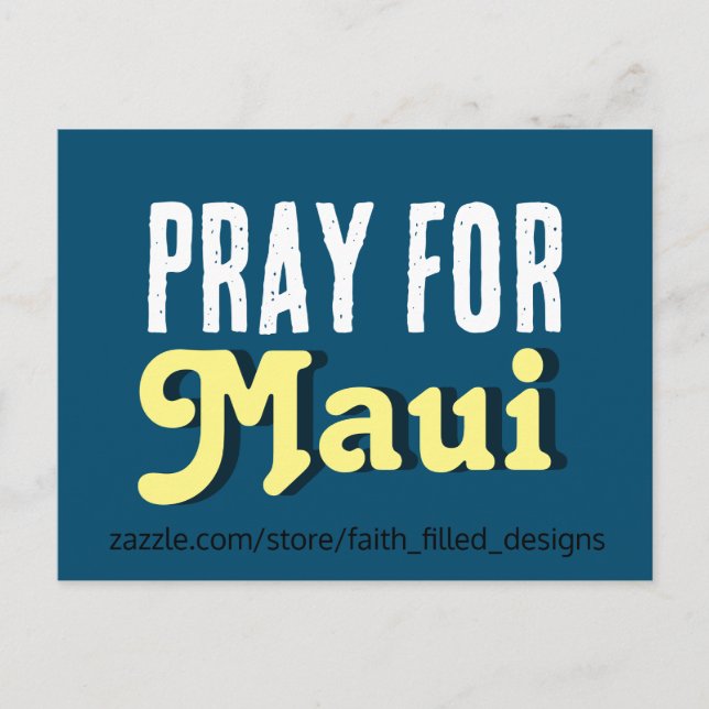 Pray for Maui Inbjudan Vykort (Framsida)