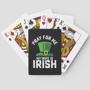 Pray for me Min fru är Irish St patrick's day Casinokort