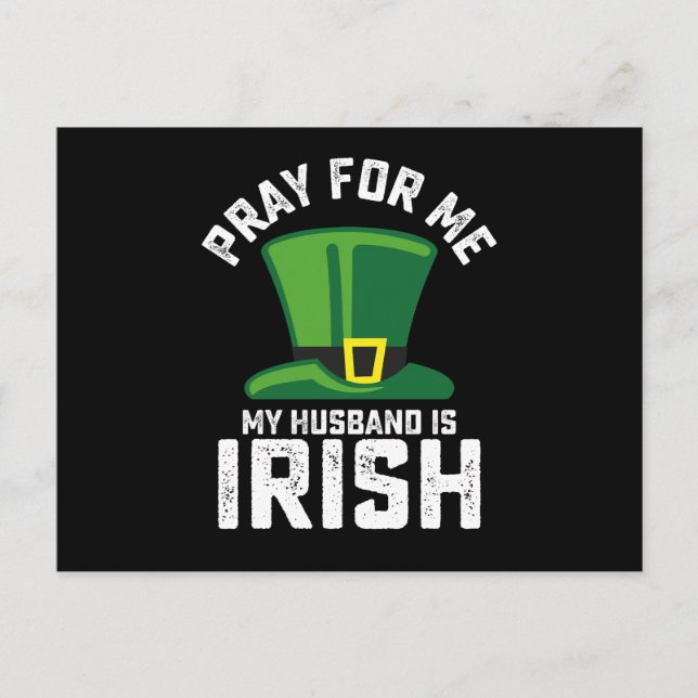 Pray for me My Make är Irish St patrick's day Vykort (Framsida)