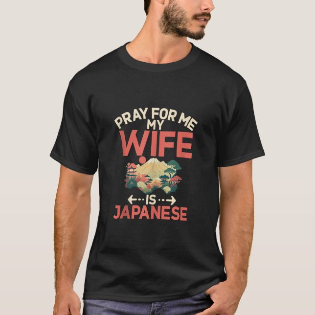 Pray för mig min fru är japanskt Tanktop T Shirt (Framsida)