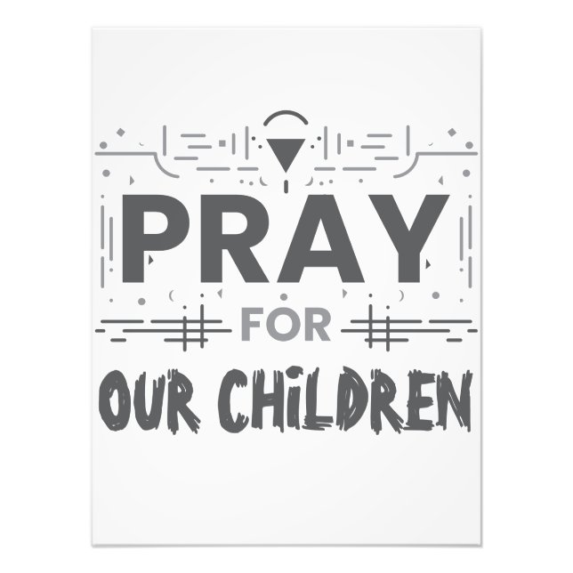Pray for our Children Fototryck (Framsidan)