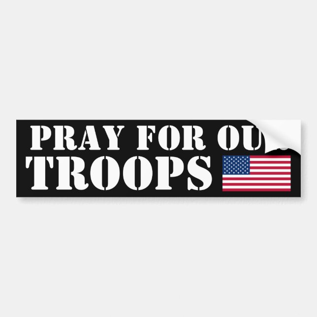 Pray for our Troops Bildekal (Framsidan)