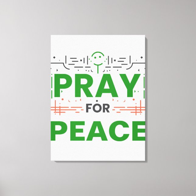 Pray for Peace Canvastryck (Framsida)