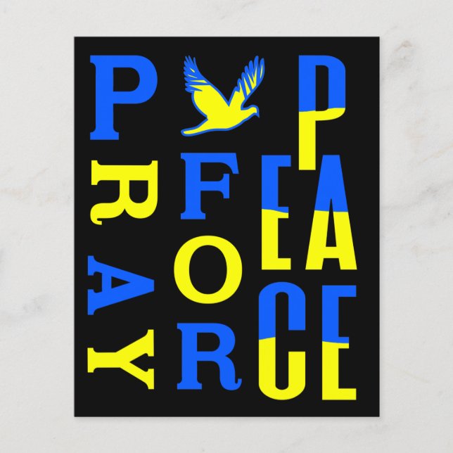 Pray for Peace Flygblad (Framsidan)