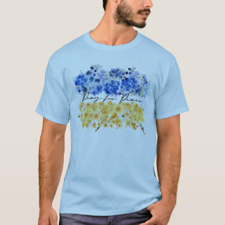 Pray for Peace & Peace in Ukraine & Watercolours. T Shirt
