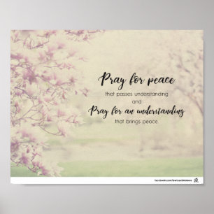 Pray for peace poster