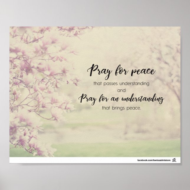 Pray for peace poster (Framsidan)