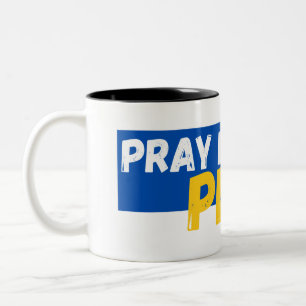 Pray for Peace, Pray for Ukraina Två-Tonad Mugg