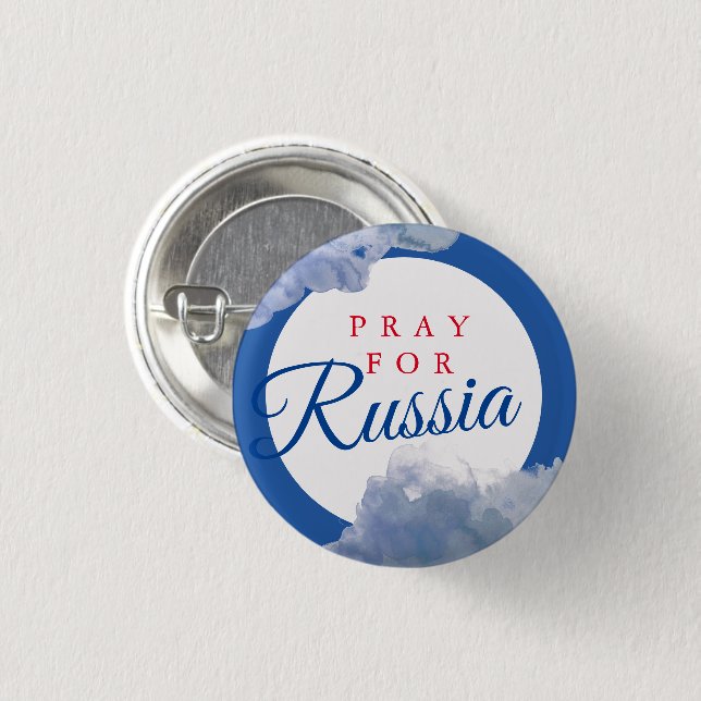 PRAY FOR RUSSIA KNAPP (Framsida & baksida)