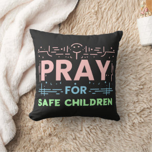 Pray for säker children kudde