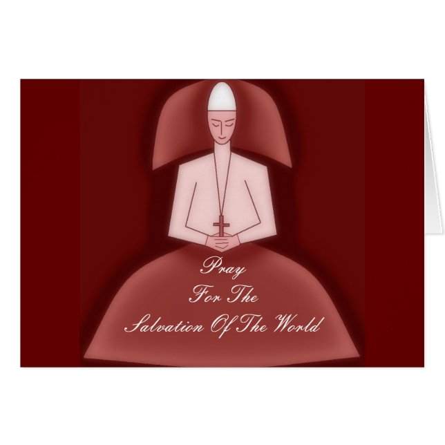 PRAY FOR THE SALVATION THE WORLD HÄLSNINGSKORT (Framsidan Horizontal)