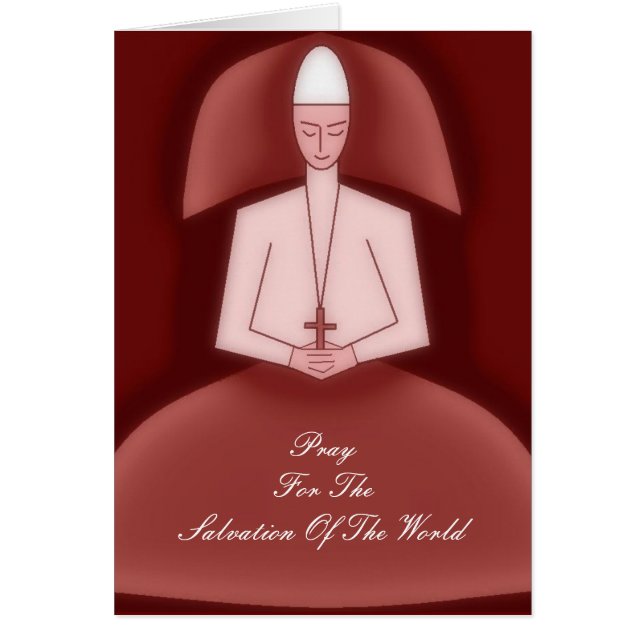PRAY FOR THE SALVATION THE WORLD HÄLSNINGSKORT (Framsidan)