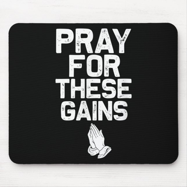 Pray For These Gains Fitness Gym Motivational  Musmatta (Framsidan)