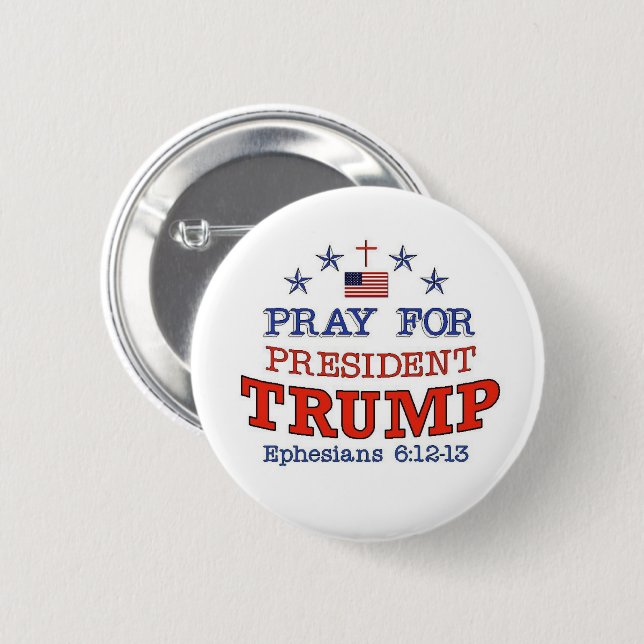 PRAY FOR TRUMP-knapp Knapp (Framsida & baksida)