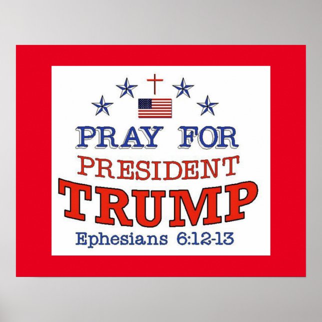 PRAY FOR TRUMP POSTER (Framsidan)