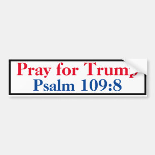 Pray for Trump Psalm 109:8 Bildekal