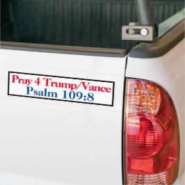 Pray for Trump Psalm 109:8 Bildekal