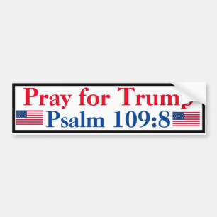 Pray for Trump Psalm 109:8 Bildekal