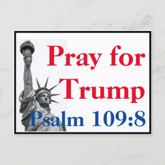 Pray for Trump vycard Vykort