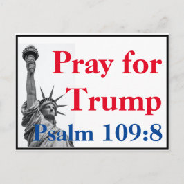 Pray for Trump vycard Vykort