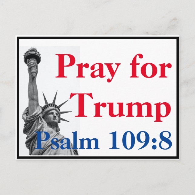 Pray for Trump vycard Vykort (Framsida)