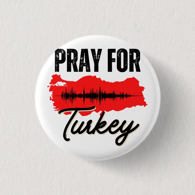 Pray for Turkey Knapp (Framsida)