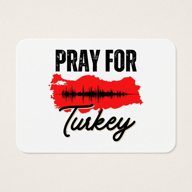 Pray for Turkey Visitkort (Framsidan)