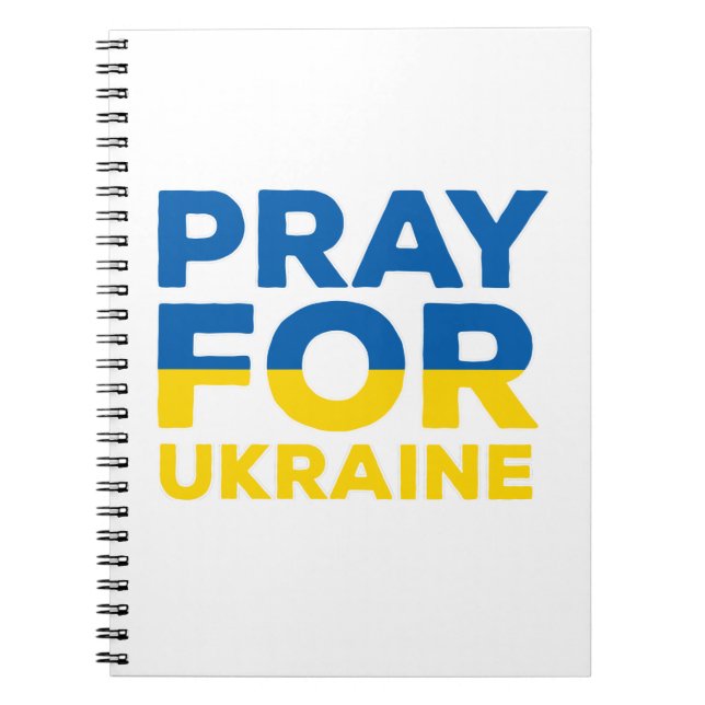 Pray for Ukraina Anteckningsbok (Framsidan)