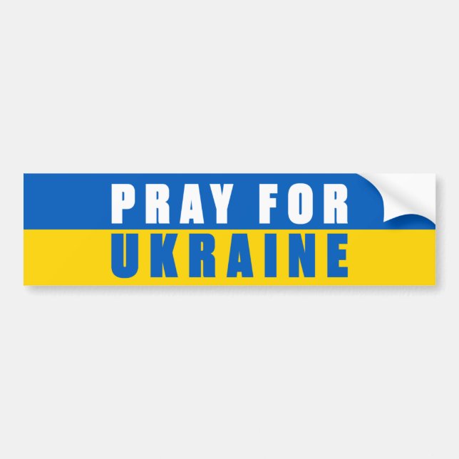 Pray for Ukraina Bildekal (Framsidan)