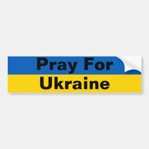 Pray for Ukraina Bumper Sticker Bildekal