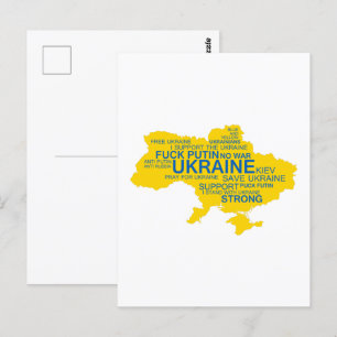 Pray for Ukraina I Stöd Ukraina Starkt - Vykort
