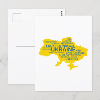 Pray for Ukraina | I Stöd Ukraina | Starkt | - Vykort