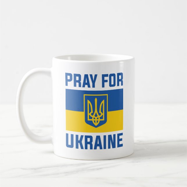 Pray for Ukraina Kaffemugg (Vänster)