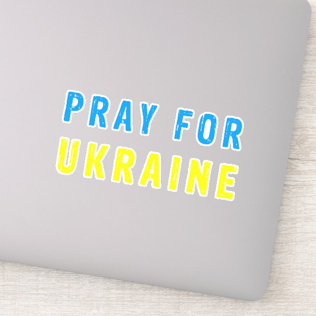 Pray for Ukraina Klistermärken (Detalj)