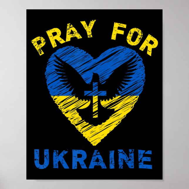Pray for Ukraina Poster (Framsidan)