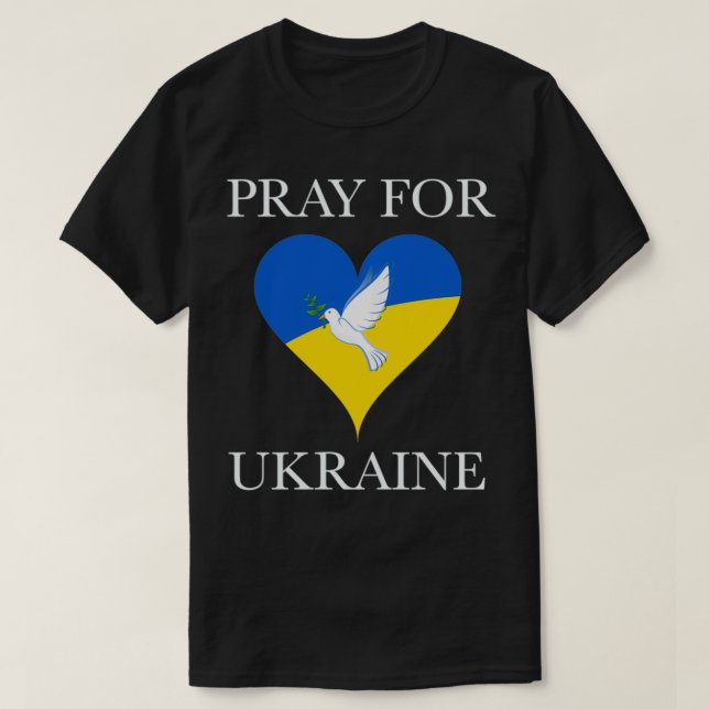 Pray for Ukraina Pullover T Shirt (Design framsida)