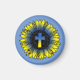 Pray for Ukraina Solros and Kor Magnet