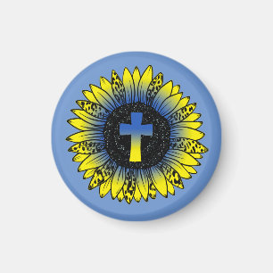 Pray for Ukraina Solros and Kor Magnet